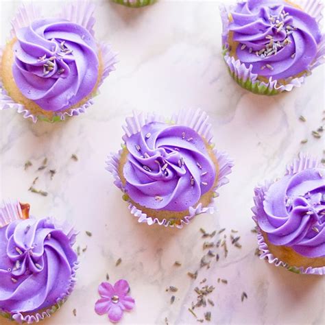 Lavender Cupcakes With Buttercream Frosting Recipe Lavender