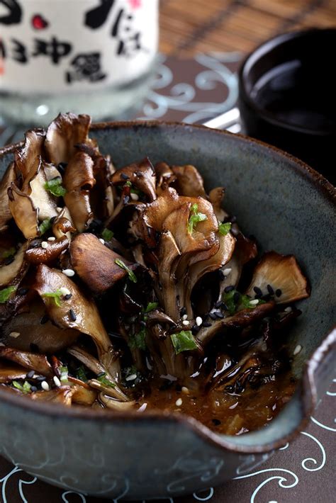 Roasted Maitake Mushrooms In Sesame Miso Broth