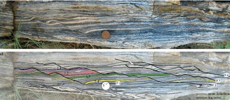 Examples of brittle deformation localisation in a ductile dominant ...