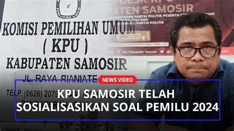 Terhadap Pemilih Pemula KPU Samosir Telah Sosialisasikan Soal Pemilu