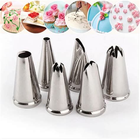 Pcs Stainless Steel Nozzle Set Baking Tools For Cakes Decorating Tips