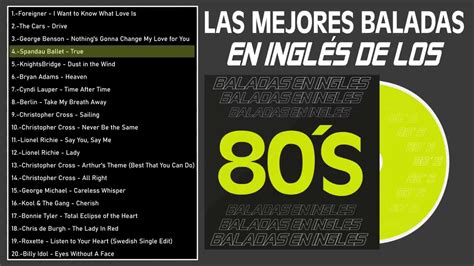 Las Mejores Baladas en Ingles de los 80 Mix ღ Romanticas Viejitas en