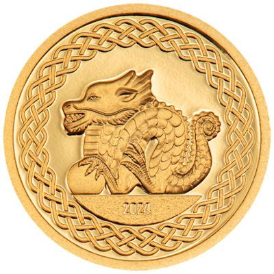 Mongolei Lunar Jahr Des Drachen Gold Pp