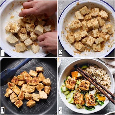 Easy Miso Marinated Tofu Cubes W Ginger Vegan Oil Free My Vegan