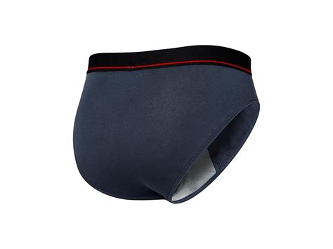 Saxx Underwear Non Stop Stretch Cotton Brief Fly Deep Navy Mens