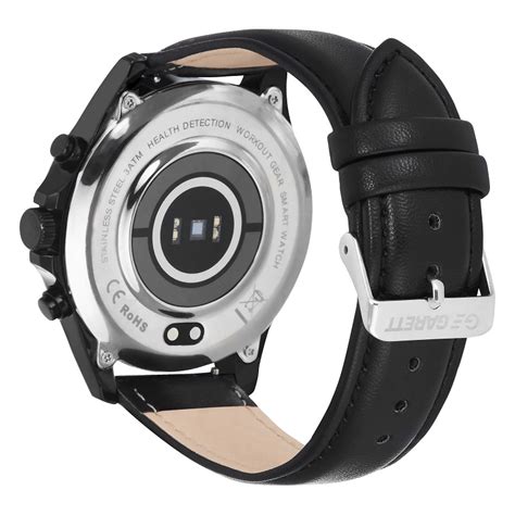 SMARTWATCH GARETT MEN STYLE CZARNY SKÓRZANY Timeselection