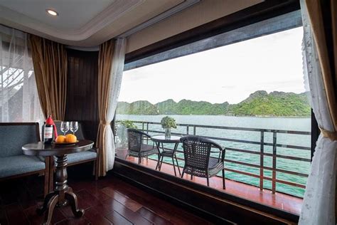 Halong Lanha Bay Night On The Top Deck With La Pandora Cruises