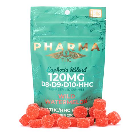 PharmaTHC Euphoria Blend Gummies Wild Watermelon CannaBuddy