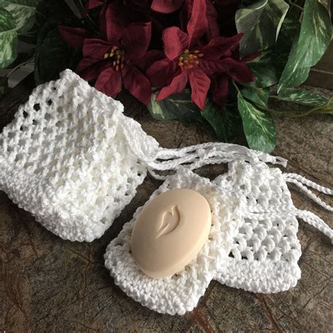 Soap Saver Bag Set Of 2 Sachet Crochet Soap Bag T Bag Etsy