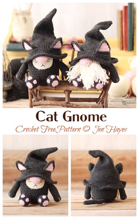 Amigurumi Cat Gnome Crochet Free Pattern Crochet And Knitting