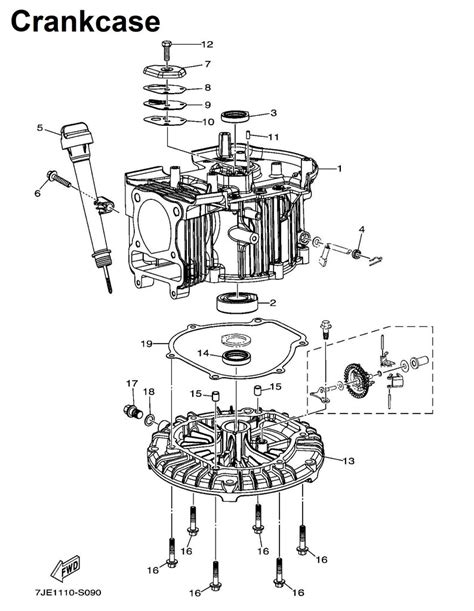 Yamaha Ma190s5050 7je1 Engine Parts Foards Parts Plus