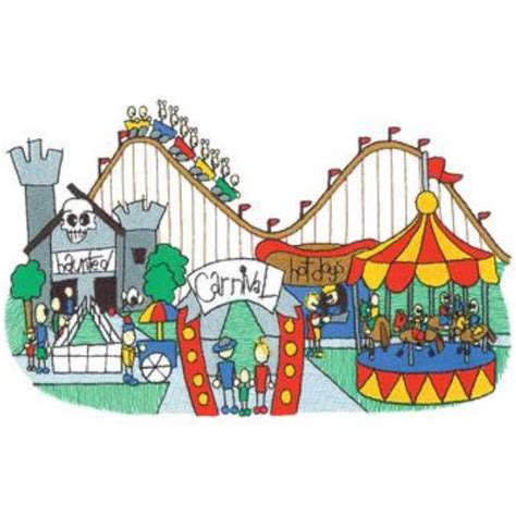 Carnival Scene Machine Embroidery Design Embroidery Library At