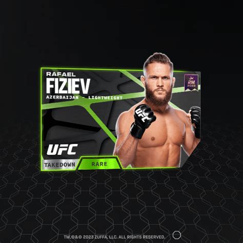 Rafael Fiziev Takedown Set Rare Nft For Sale