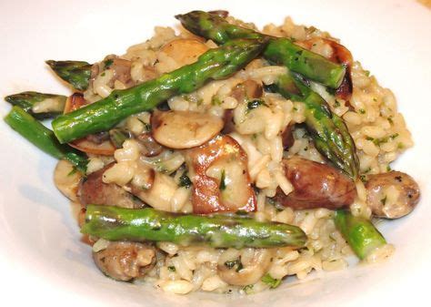 Risotto Aux Coeurs De Poulet Champignons Et Asperges Coeur De Poulet