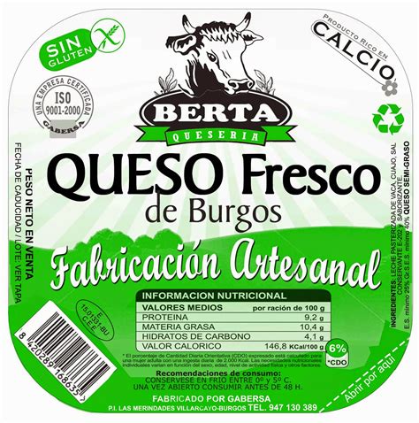 Ricardo Dise O Etiquetas Queso Berta