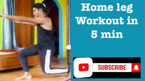 5 Minute Home Leg Workout For Strong Leg Youtube