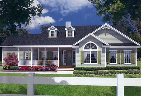 Country Style House Plans | Country style house plans, Porch house ...