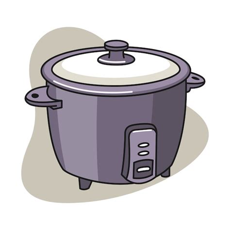 Premium Vector Rice Cooker Cartoon Illustration