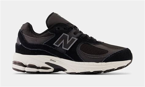 New Balance 2002R Black Phantom Grade School Running Shoes Black White ...