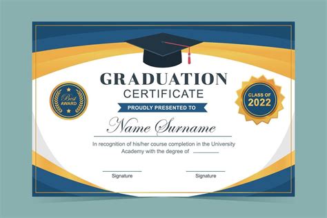 Graduation Certificate Sample Template | Template Samples