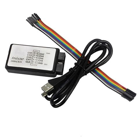 Logic Analyzer Device With Cable 24Mhz 8 Channel For Uart For Iic For