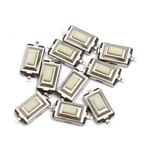 Pcs Lot Tact Tactile Push Button Micro Switch Smd Momentary Smt Pin