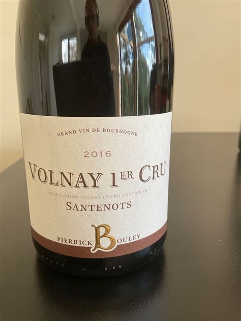 2021 Pierrick Bouley Volnay 1er Cru Santenots France Burgundy Côte