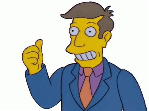 Principal Skinner Simpsons Sticker Principal Skinner Simpsons Thumbs