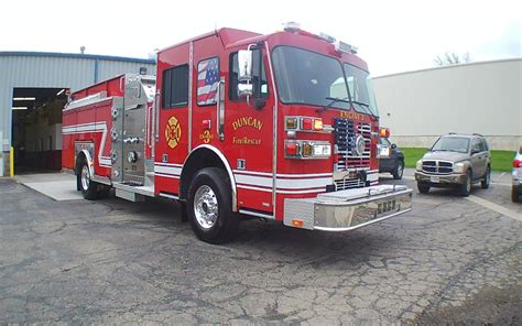 Custom Pumper Duncan Fire Department OK Sutphen Corporation Fire