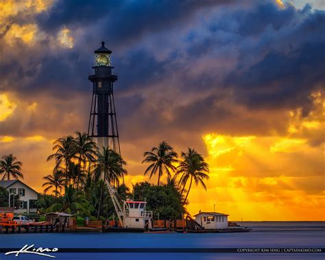 Hillsboro Inlet Lighthouse Pompano Beach Sunrise | HDR Photography by ...