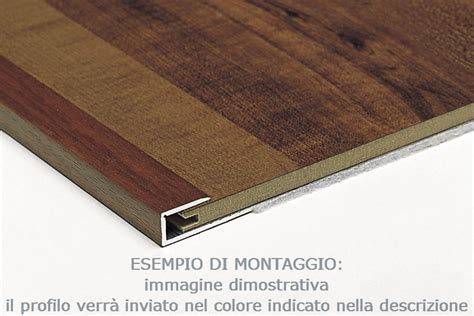 Profilo Per Laminati Terminale Di Chiusura A C Alluminio Pavimentiamo