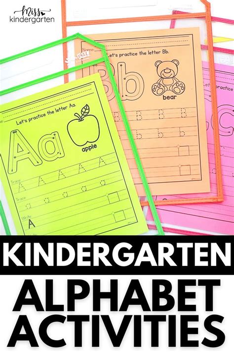 Hands-On Kindergarten Alphabet Activities