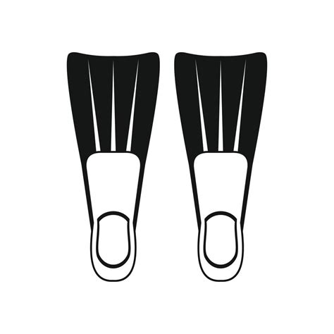 Flippers for diving icon, simple style 14154259 Vector Art at Vecteezy