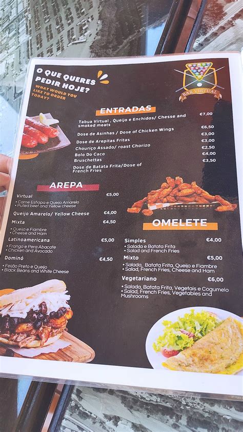 Menu Em Snack Bar Virtual Machico