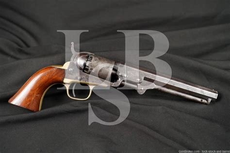 Colt Model 1849 Pocket 6″ Six Shot 31 Cal Percussion Revolver 1862 Antique Lock Stock And Barrel