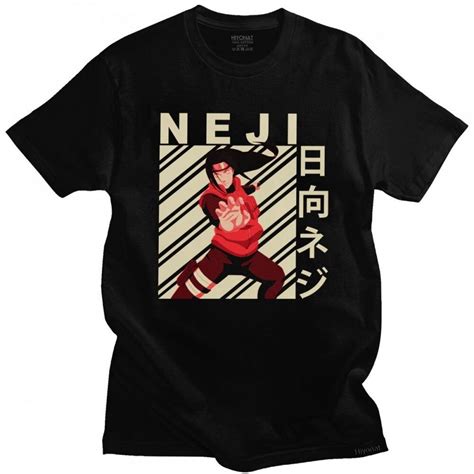 Neji Hyuga Naruto T Shirt For Men Cotton Akatsuki Pein Anime Itachi