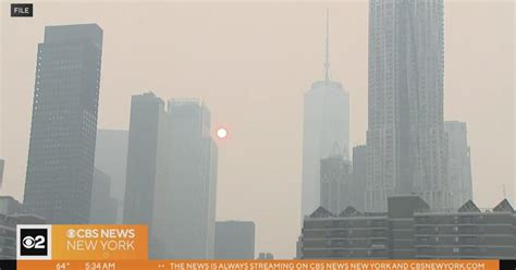 New Yorkers Waking Up To Another Round Of Air Quality Alerts Cbs New York