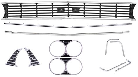 JEGS 555 79550K 555 79550 Grille Kit 1966 Chevy Chevelle SS El