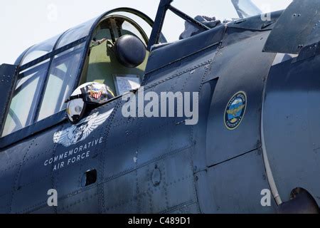 Douglas SBD-4 Dauntless cockpit Stock Photo - Alamy