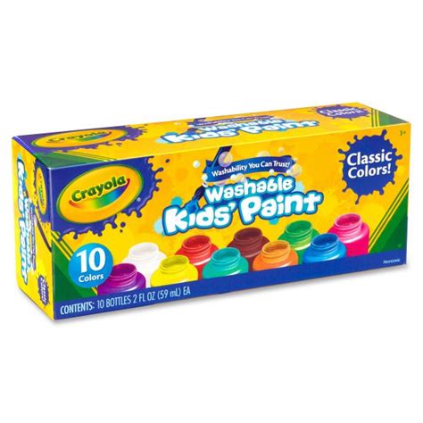 Crayola Crayola Washable Kids' Paint Set | OfficeSupply.com