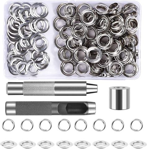 Oeillets Œillets Kit 120 Ensembles Œillets 12 mm Œillets avec 3pcs