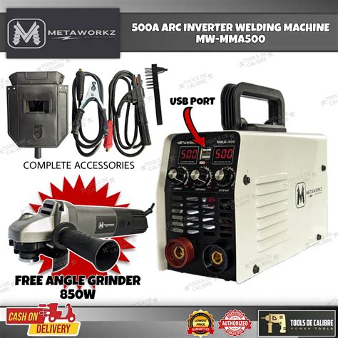 INGCO 315A ING-MMA3152P & Grinder 750W / METAWORKZ 500A MW-MMA500