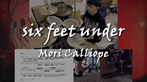 Six Feet Under Mori Calliope X TK Drum Solo Cover With Drum Sheet