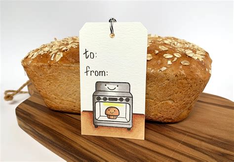 Bread Tags Set of 6 tags Handmade Bread Tags Tags for Baked | Etsy