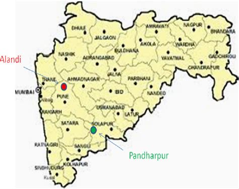 Pandharpur In Maharashtra Map Brandy Tabbitha