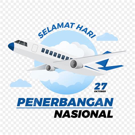 Avión Volador Selamat Hari Penerbangan Nasional PNG Volador Avión