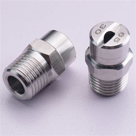 Industrial Stainless Steel Flat Fan Vee Jet Water Spray Nozzle China