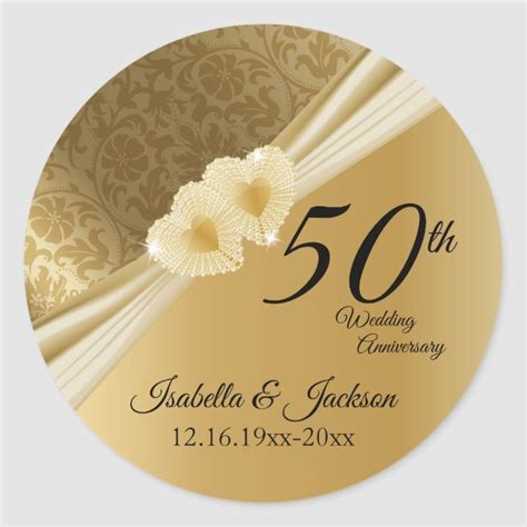 Elegant Gold 50th Wedding Anniversary Party Invitation Zazzle Artofit