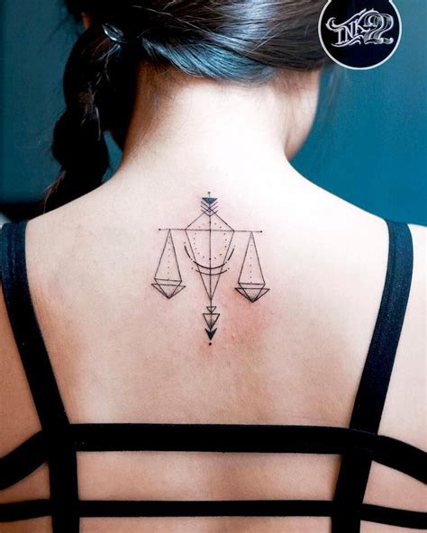 Elegant Libra Tattoos With Meaning Geometric Tattoo Libra Tattoo