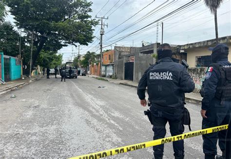 Ejecución en vía pública hombre muere baleado en la región 75 de Cancún